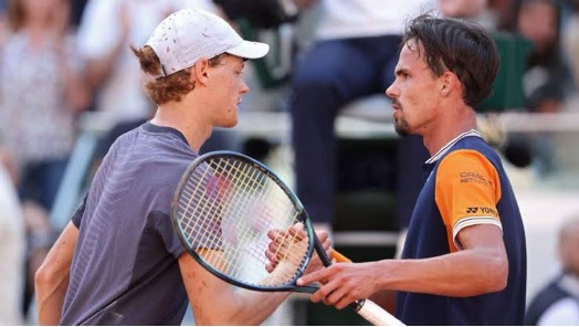 Daniel Altmaier vs. Jannik Sinner 5th longest french open match