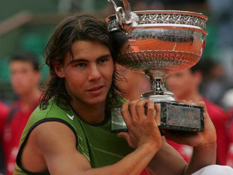 Rafael Nadal has been involed in one of top 7 longest french open matches