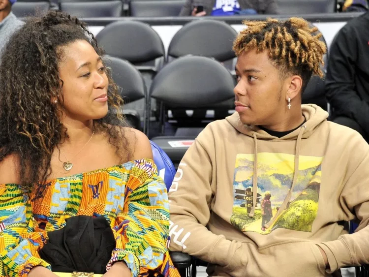 Naomi Osaka and her boyfriend.