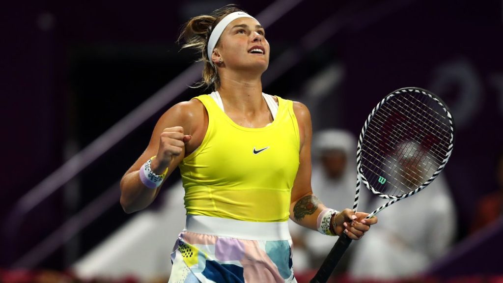 Aryna Sabalenka came out on top against Petra Martic