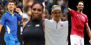 Novak Djokovic, Serena Williams, Roger Federer and Rafael Nadal are players with most grand slam titles in tennis history